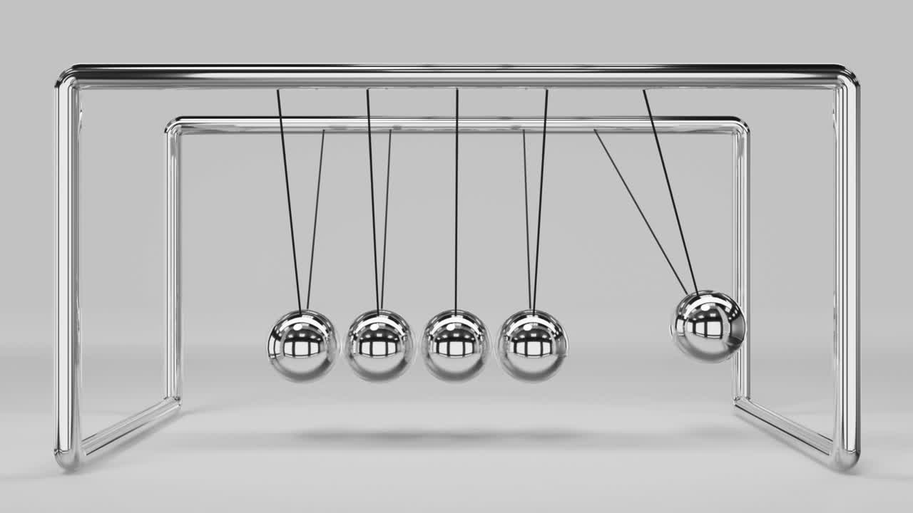 뉴턴의 요람 - 3d 애니메이션