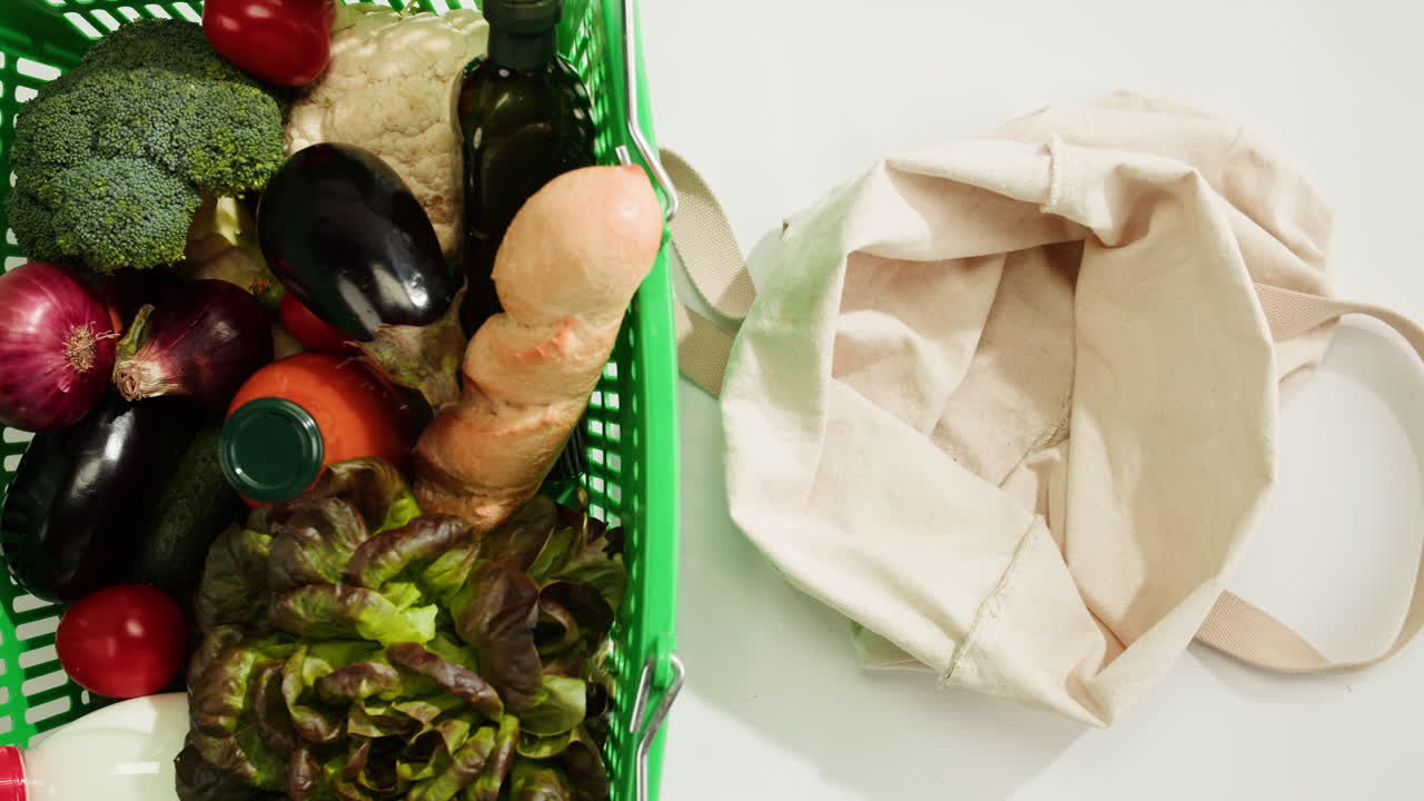 Grocery Shopping with Reusable Bags