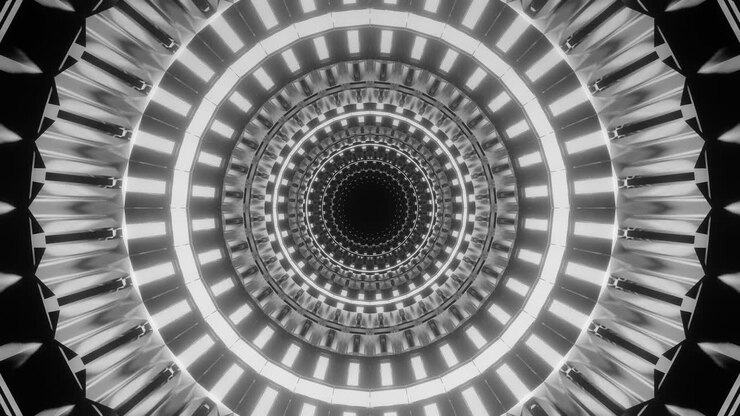 Black and white