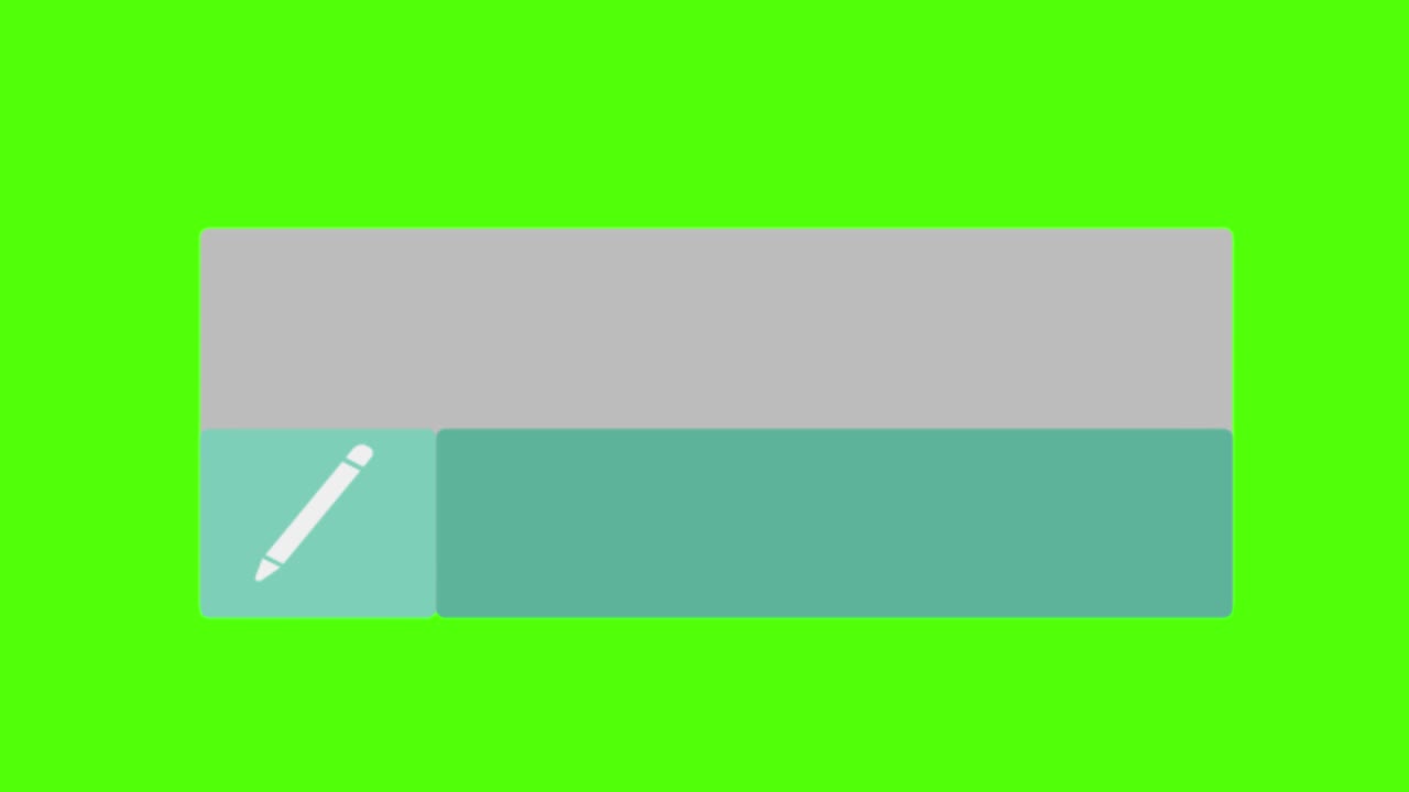 녹색 화면 배경에 회색과 색 창에 편집 표지
