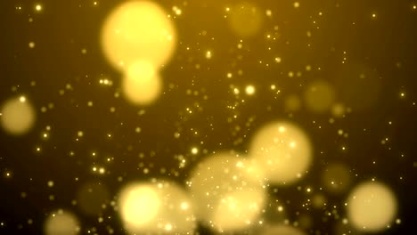 partículas de oro brillo bokeh premio polvo abstracto bucle de fondo