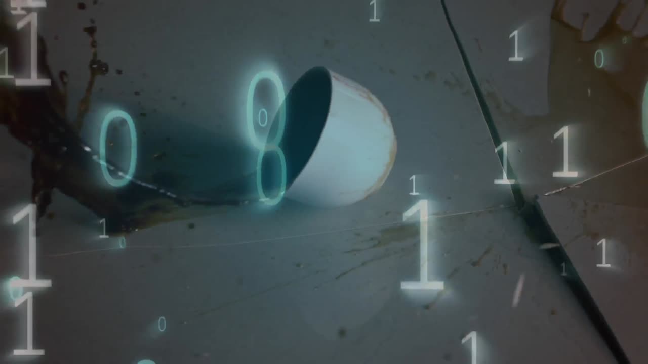 흘린 커피와 바이너리 코드