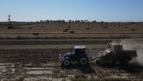 Tractor-Harvesting-in-Agricultural-Land