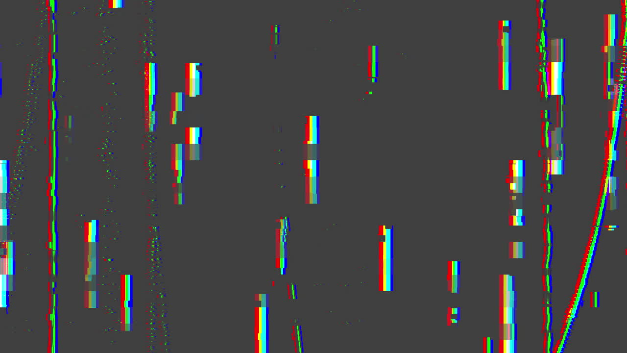 Television glitch and noise defects and artifacts