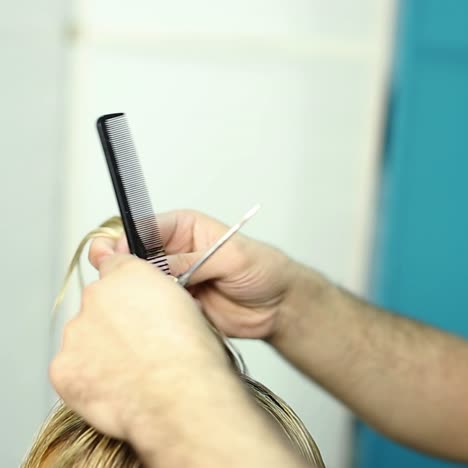 proceso de corte de cabello