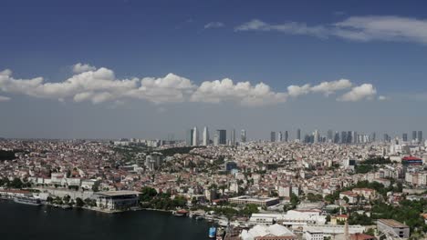 istanbul city and buildings aerial view