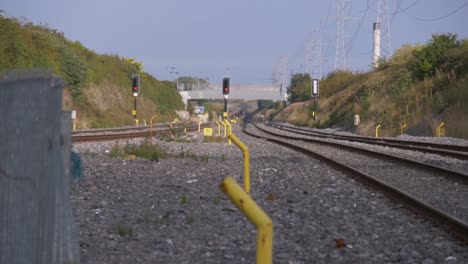 commuter trains on irish rail at daytime in