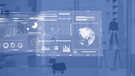 Animación-De-Gráficos-De-Interfaz-Que-Procesan-Datos-En-El-Interior-Con-Vista-Al-Paisaje-Urbano