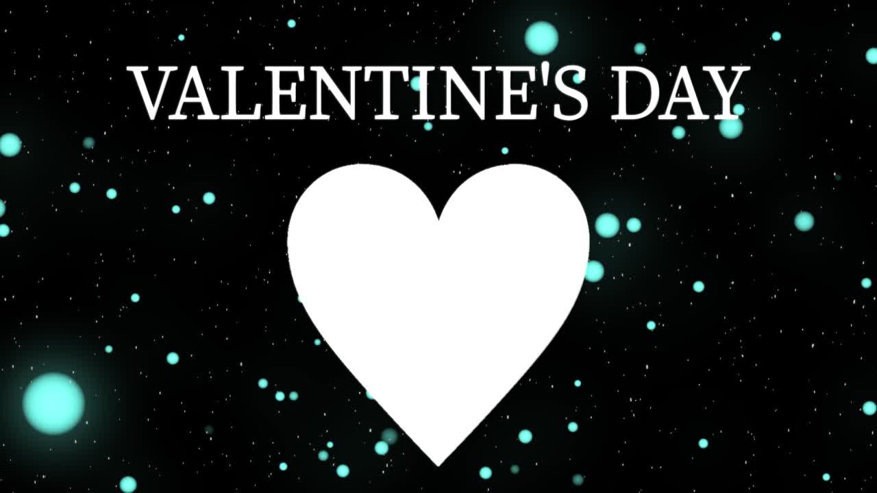 mensaje de valentín texto animación gráficos de movimiento