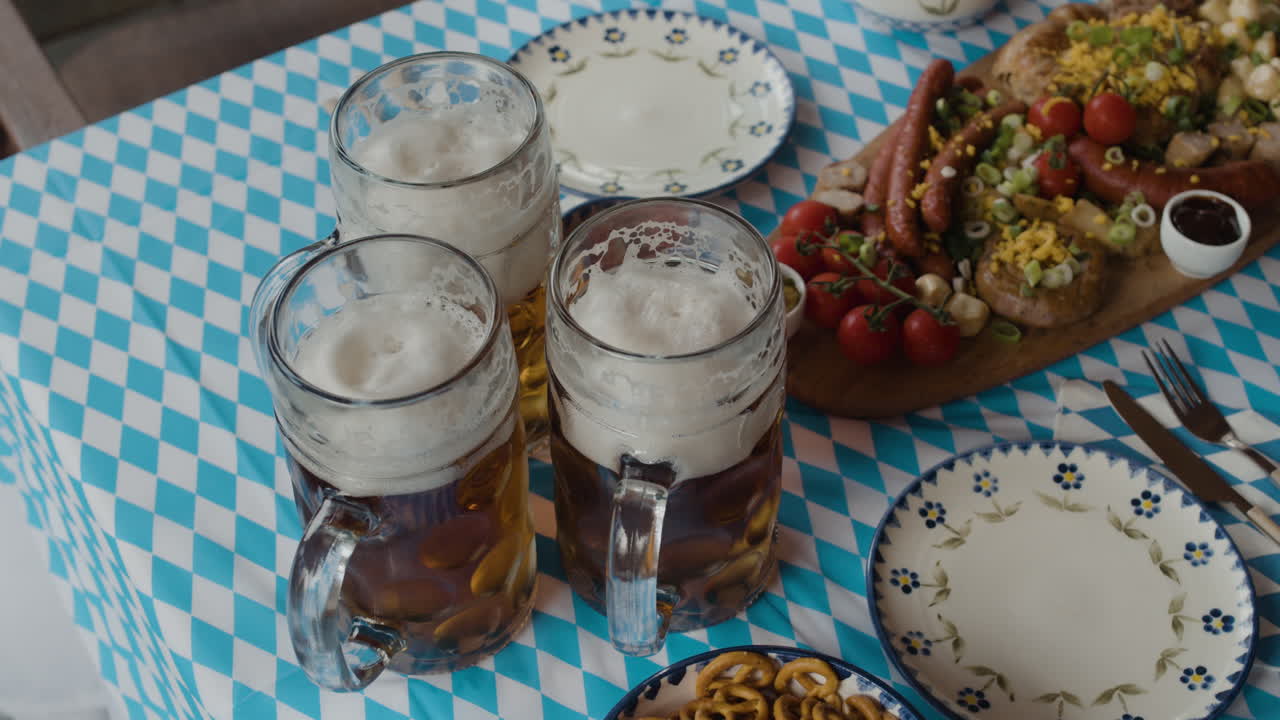 Oktoberfest food and beer