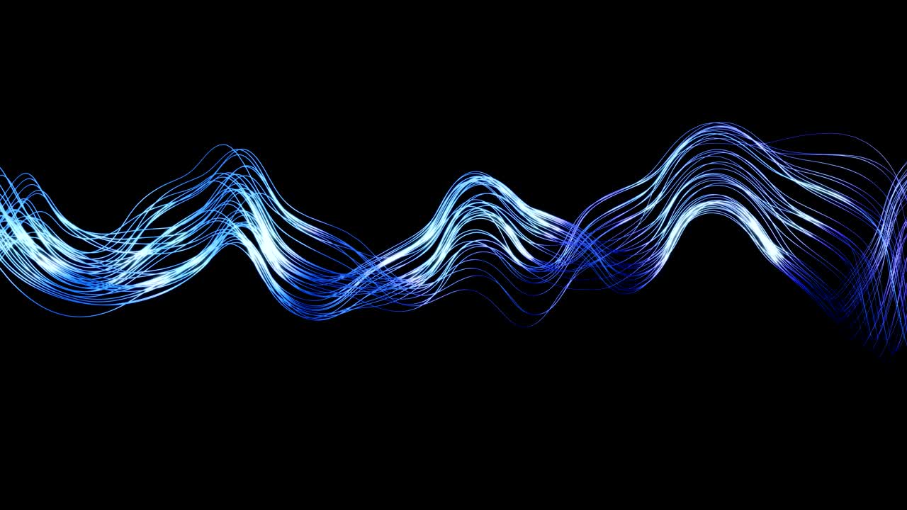 4k 추상적인 파동선