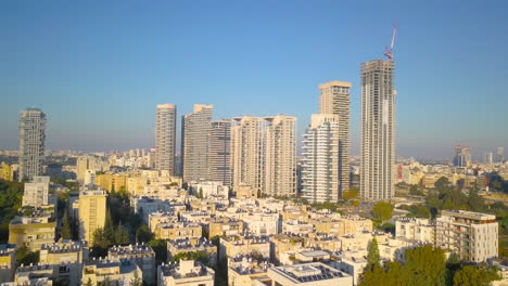 antena del norte de tel aviv israel durante la puesta de sol - edificios altos 08