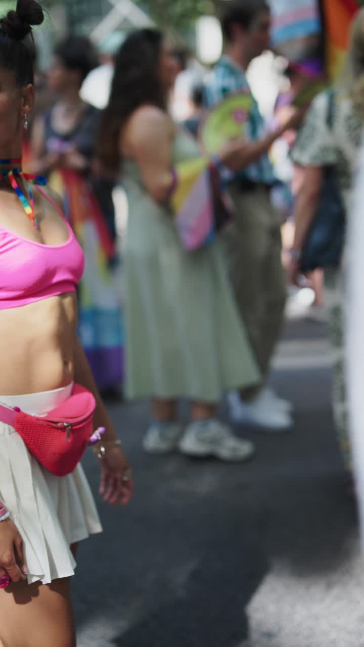 Woman at Pride Parade