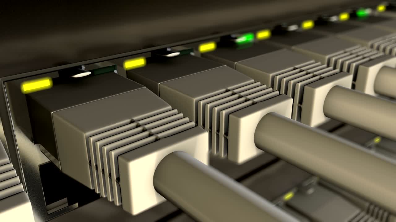 UTP cables plugged in to network switch loop