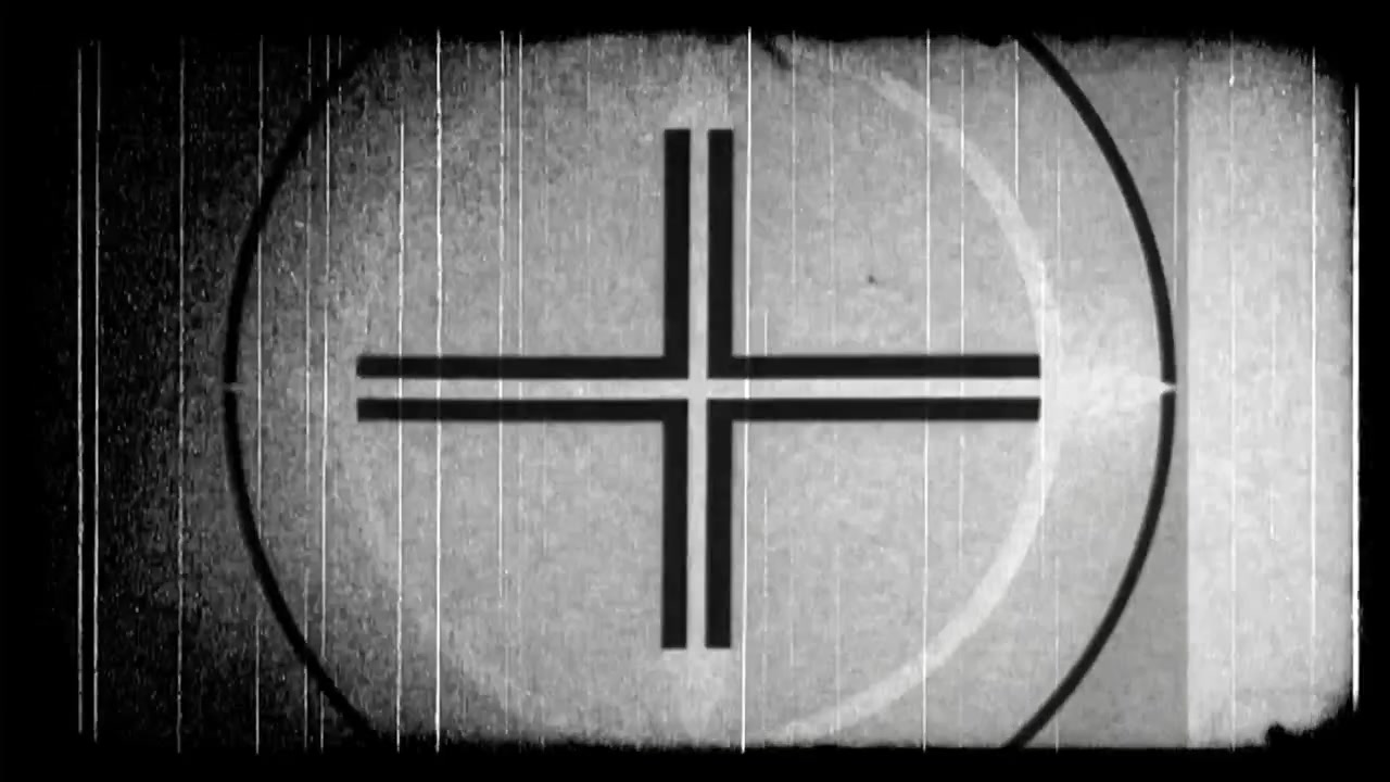 Vintage filmleder nedtælling med ridser og filmkorn