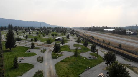 silverwood rv park overhead drone