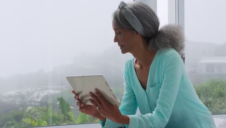 mature woman at home