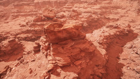 Luftaufnahme-Des-Grand-Canyon-Im-Nebel