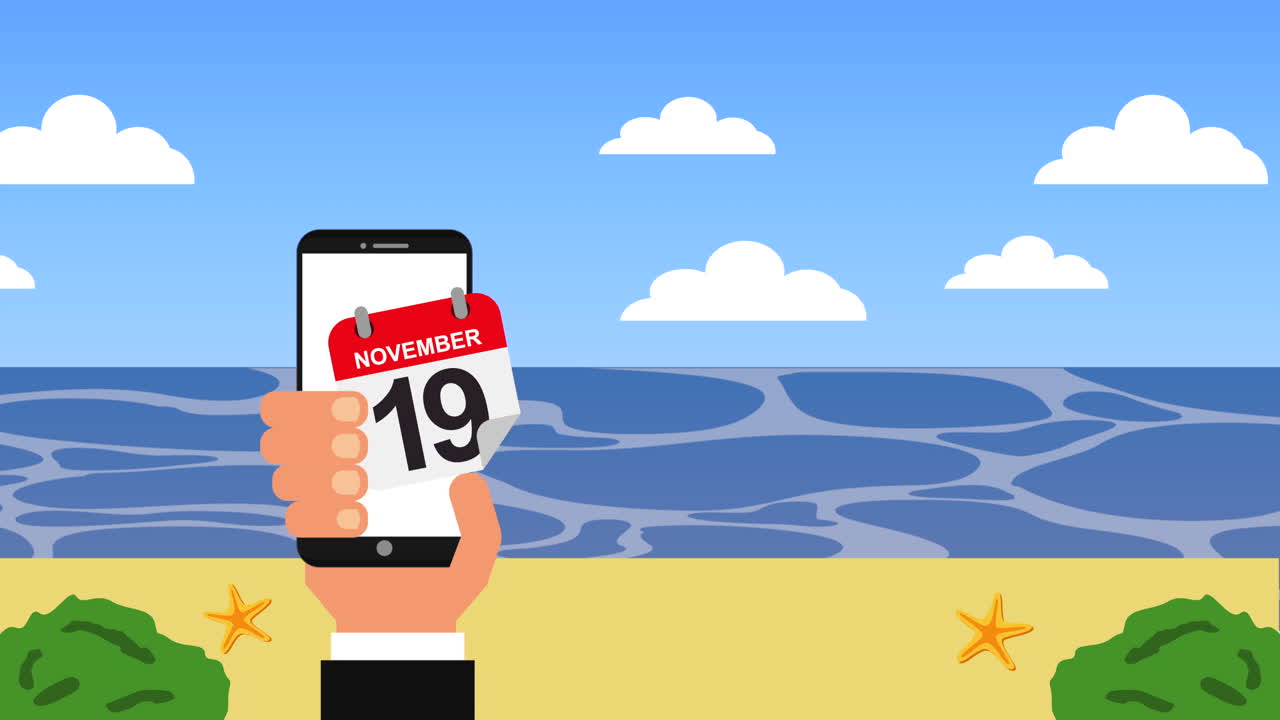 летние каникулы с электронной коммерцией на смартфоне