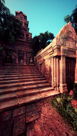 ancient temple ruins in the jungle