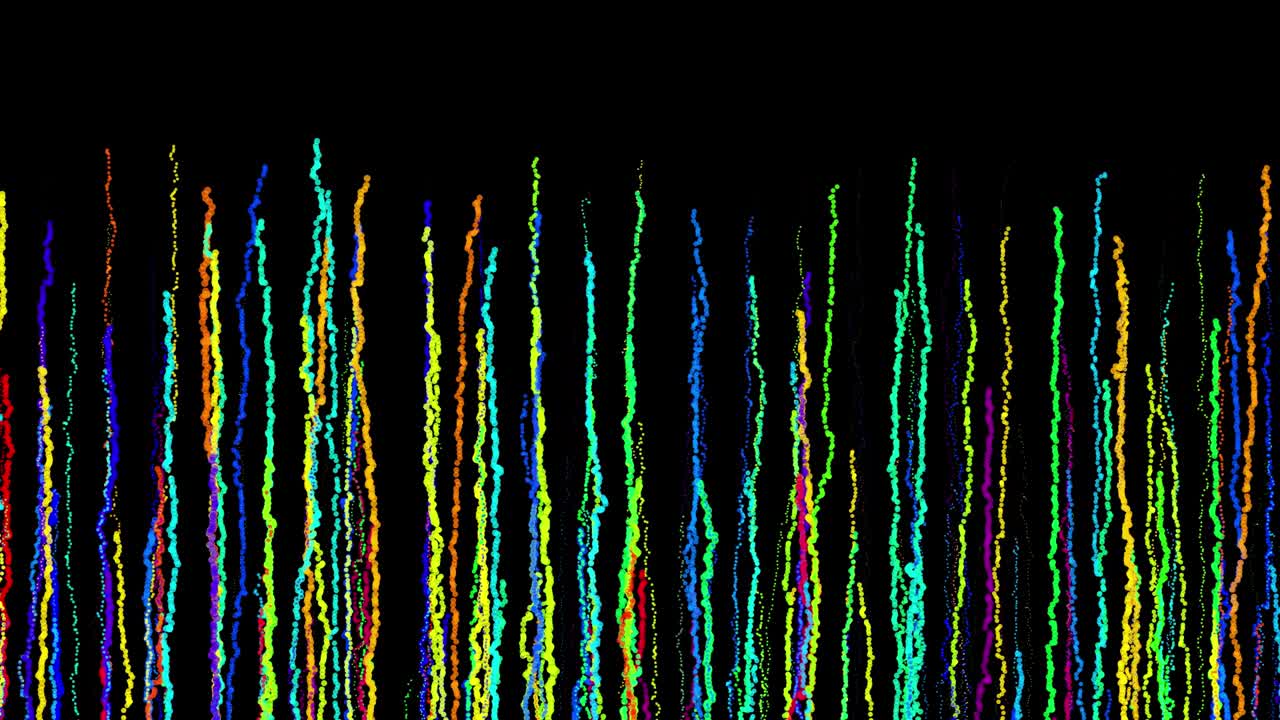 추상적인 크리에이티브 루프 (abstract creative looped bg) 는 서로 다른 색의 트레일처럼 휘어지는 선을 가지고 있으며, 휘어진 소음처럼 회전하는 패턴을 형성하며, 추상적인 3d 루프는 밝은 창의적인 축제 배경으로 흐르는 애니메이션입니다.