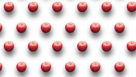 red apples animation background.