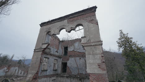 ruined building in the mountains