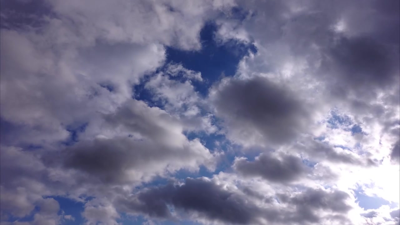 Clouds in the sky. Time lapse.
