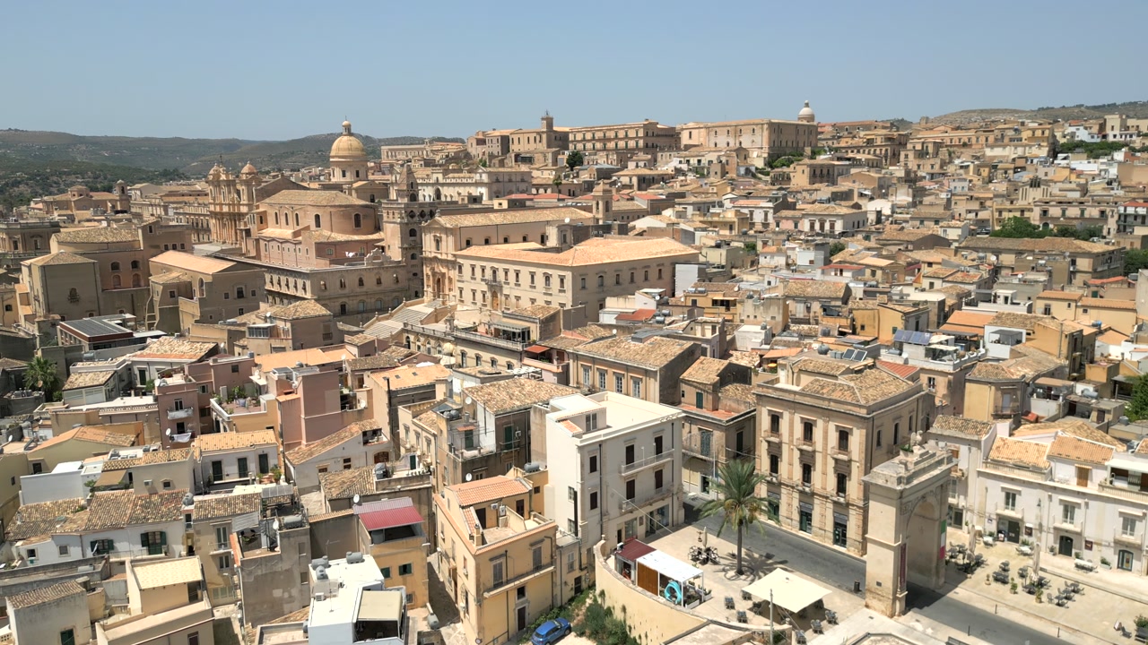 4K Aerial of Noto, Sicily in July 2025
