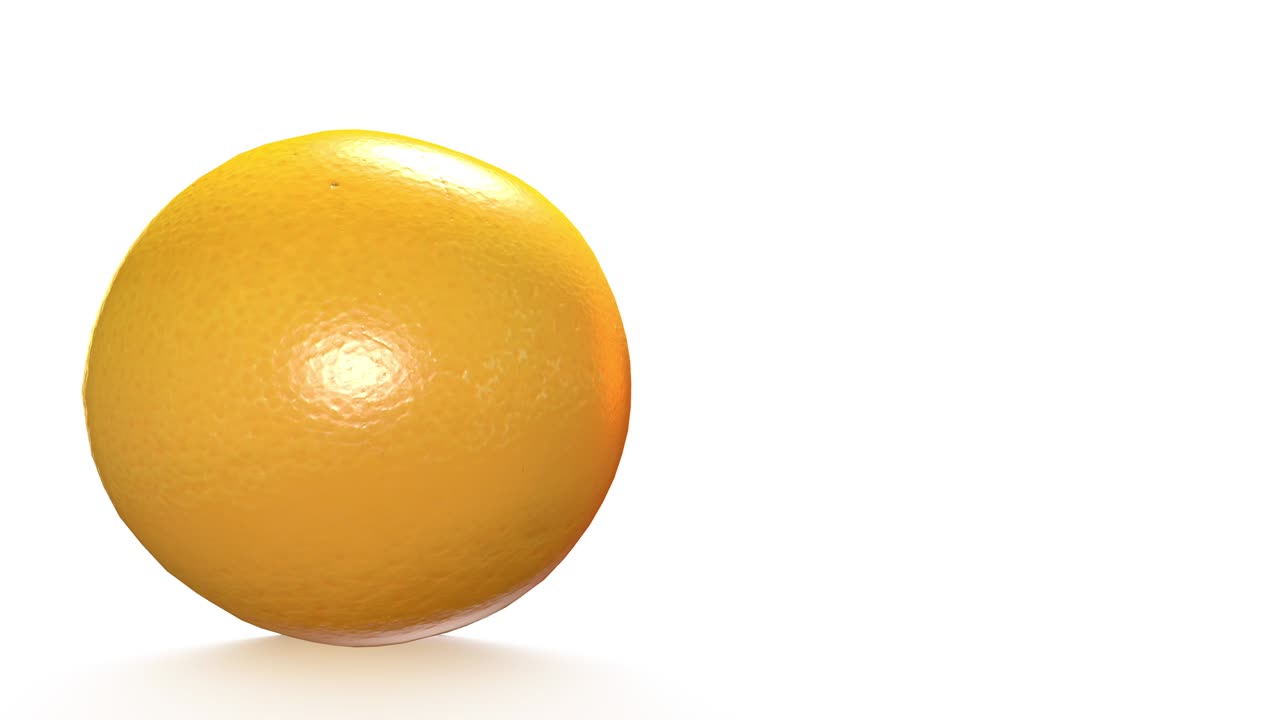 Orange rotating seamless loop white background