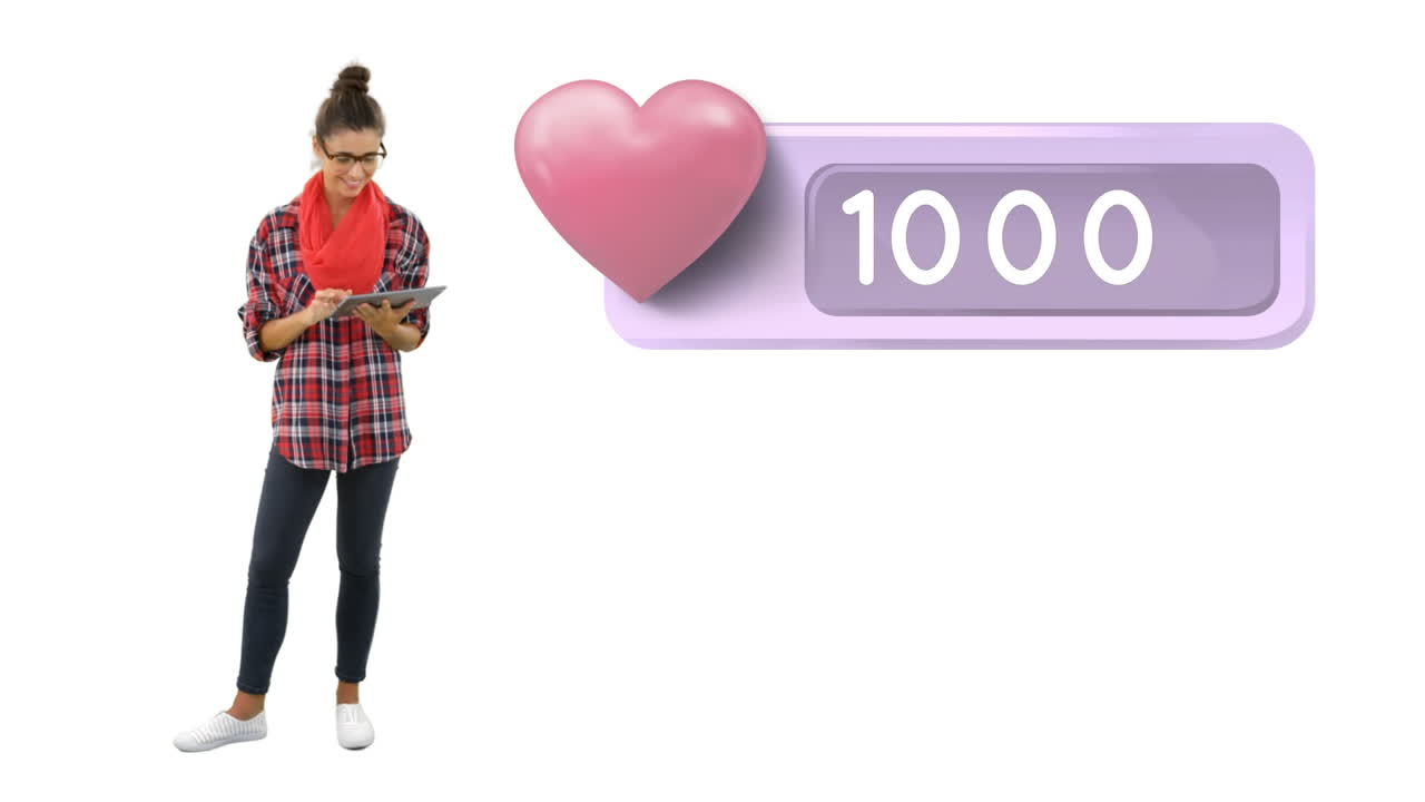 mujer usando una tableta