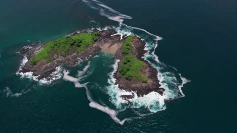 aerial view of some small islands in costa rica