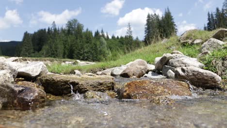 small stream in valsan valley