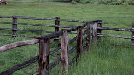 summer colorado pasture fence grass blowing in the wind