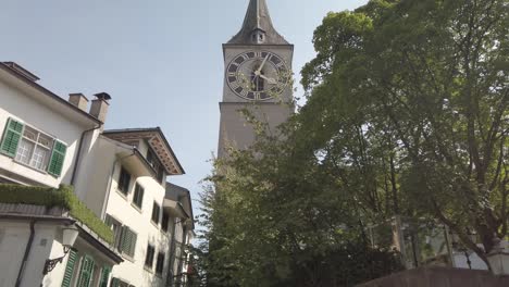 famous st.peter's church in zurich