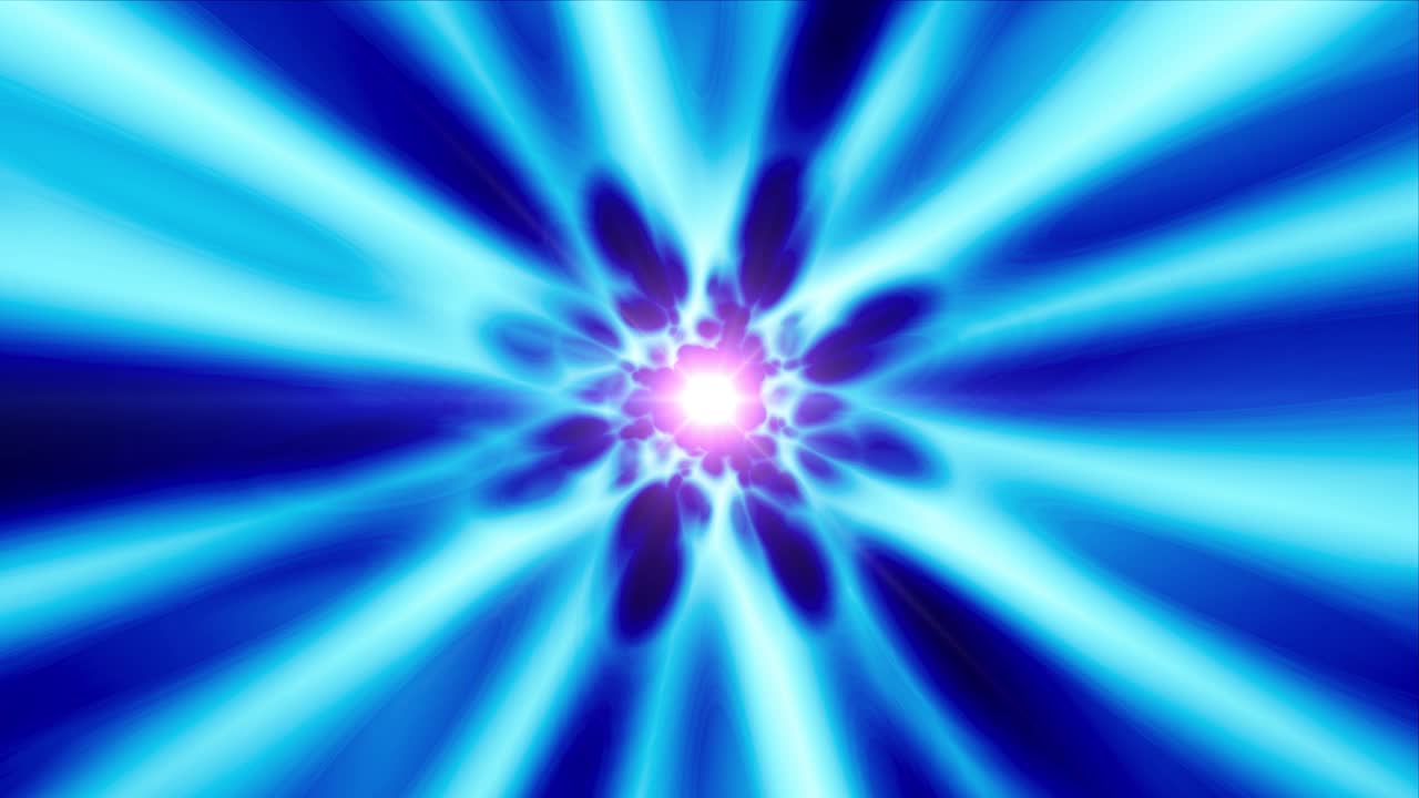 Glødende blå flare energistrømseffekt