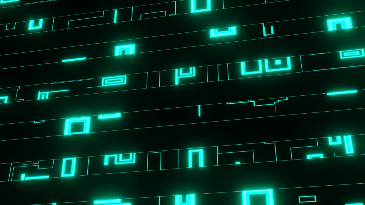 VJ Loop animation of mint running lines.j