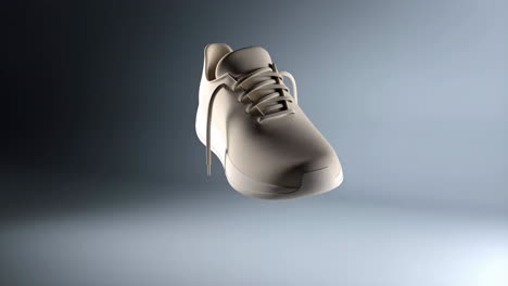 Minimalist Sneaker Floating on Gradient Background