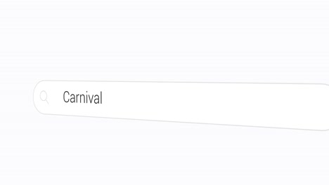 typing carnival on the search engine