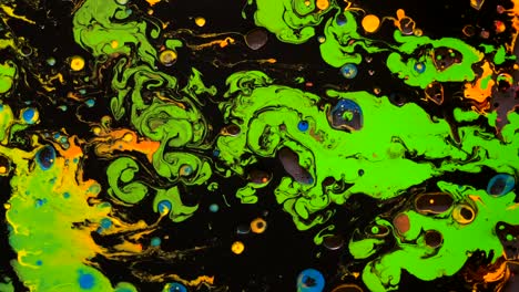 tinta de acuarela multicolor en agua de aceite. protector de pantalla de tendencias frescas