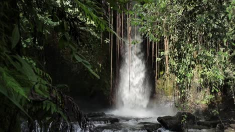 Tiro-Revelador-Selva-De-Arroyo-De-Cascada-De-Sumampan,-Cámara-Lenta