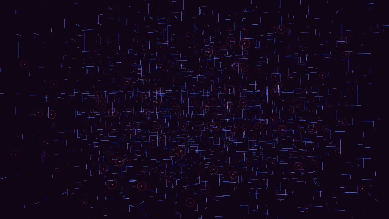 Abstract grid pattern in blue and red squares
