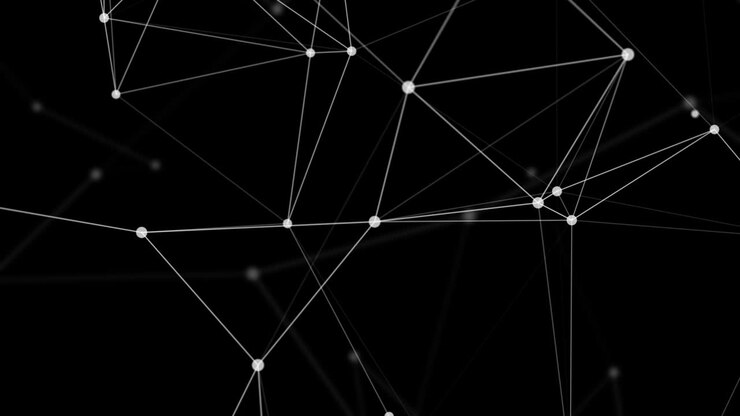 Animazione di sfondo in loop triangolare astratto mezzatinta moderno low poly.
