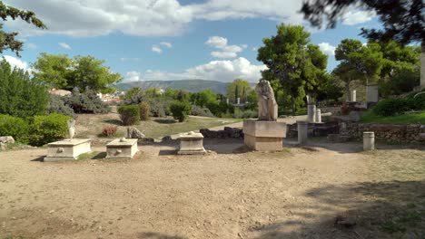 vast area of ancient kerameikos in athens