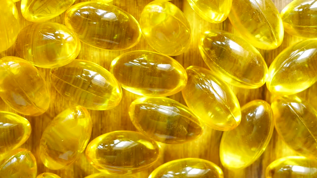 cápsulas de gel amarillas