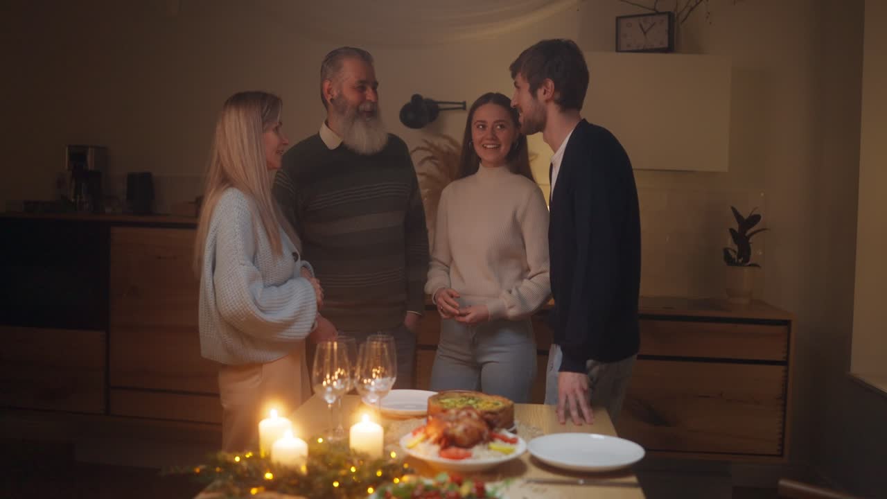 가족 저녁 축제