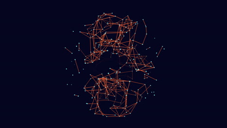 connected network of lines and dots resembling a celestial constellation