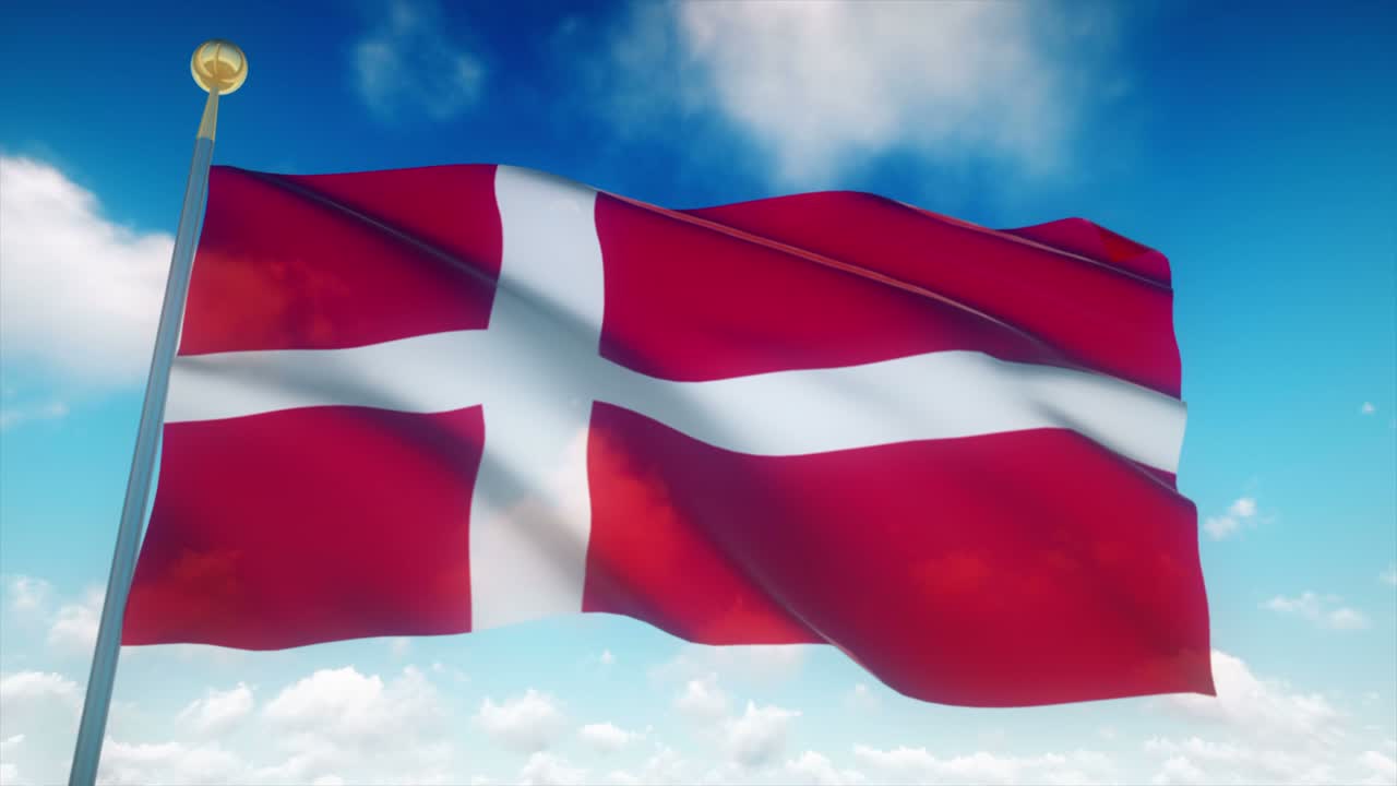 덴마크의 매우 상세한 발 4k loopable