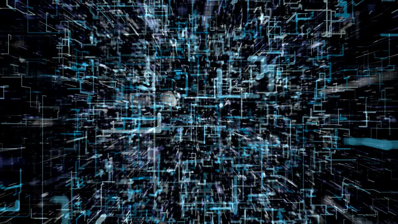 4K Futuristic Network Growth.