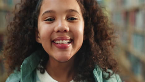 smiling girl with curly hair portrait